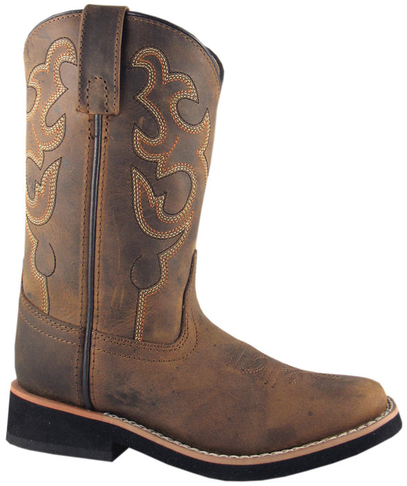 Smoky Mountain Boots Youth Boys Pueblo Dark Crazy Horse Leather