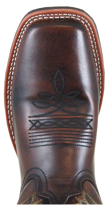 Smoky Mountain Mens Landry Chocolate Leather Cowboy Boots