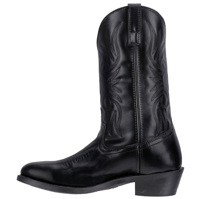 Laredo Mens Paris Cowboy Boots Leather Black