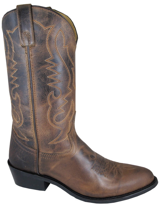 Smoky Mountain Boots Mens Denver Brown Leather Basic Western