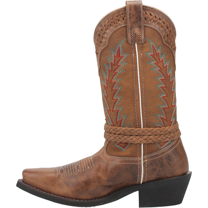 Laredo Womens Knot In Time Cowboy Boots Leather Tan