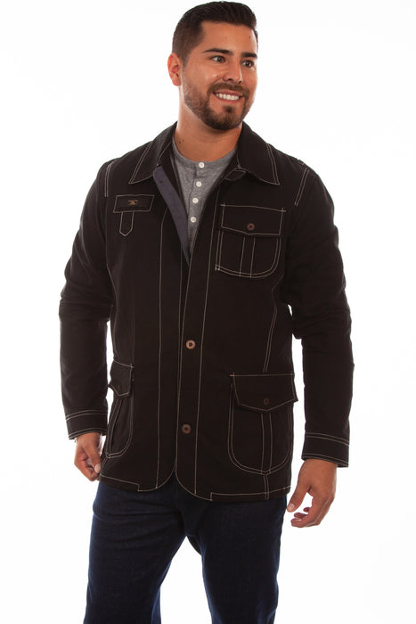 Scully Mens Black 100% Cotton Departure Jacket