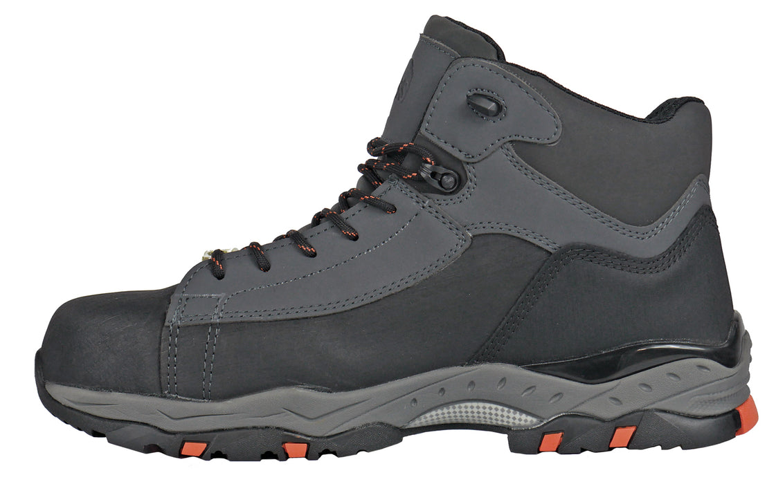 Hoss Boots Mens Grey Leather Chaser SD CT Work Boots