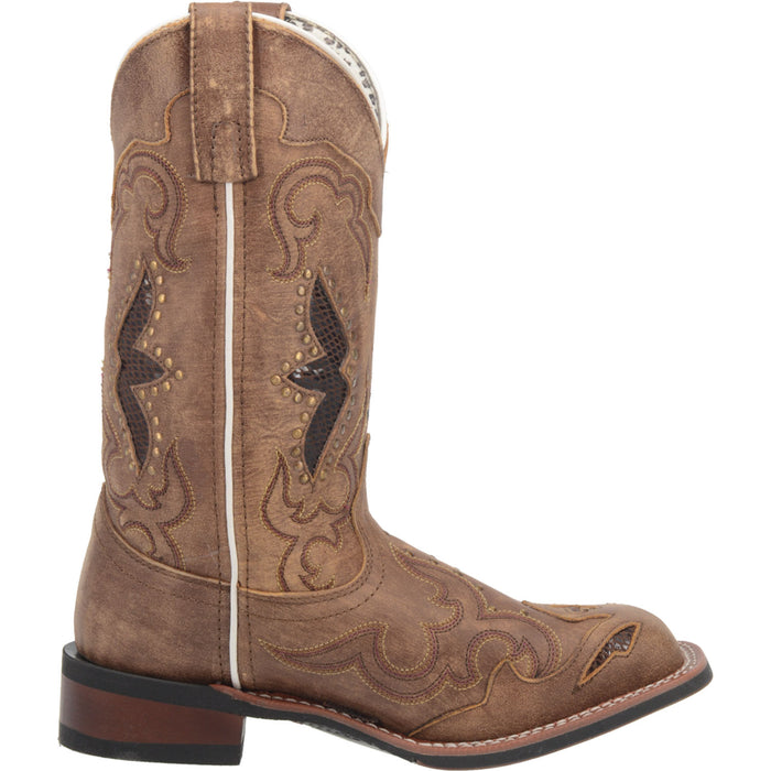 Laredo Womens Spellbound Cowboy Boots Leather Tan