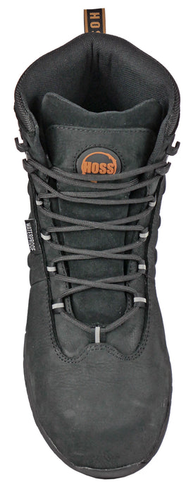 Hoss Boots Mens Black Leather Tikaboo UL CT WP Work Boots