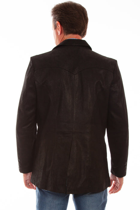 Scully Mens Black Leather Western Blazer