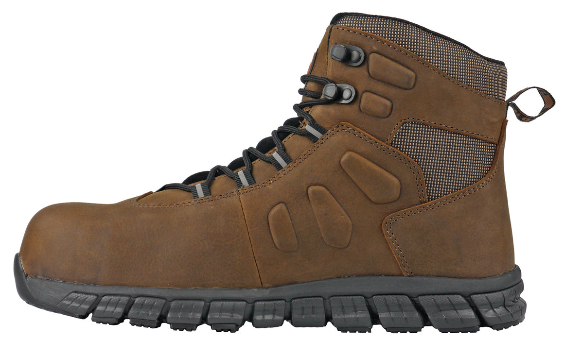 Hoss Boots Mens Brown Leather Tikaboo UL CT Metguard Work Boots