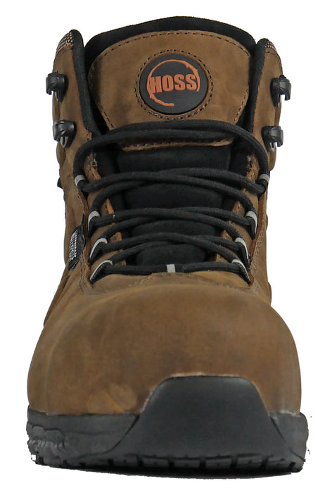 Hoss Boots Mens Brown Leather Tikaboo UL CT Metguard Work Boots