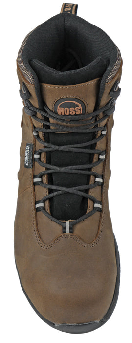 Hoss Boots Mens Brown Leather Tikaboo UL CT Metguard Work Boots