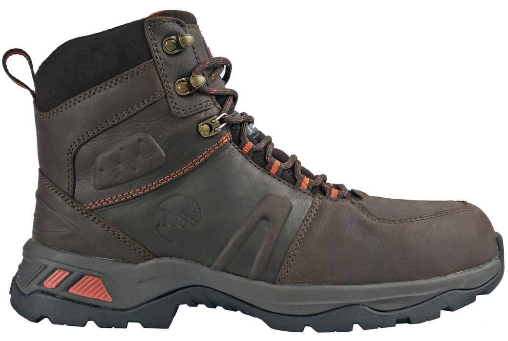 Hoss Boots Mens Brown Leather Blast CT WP 400G Work Boots