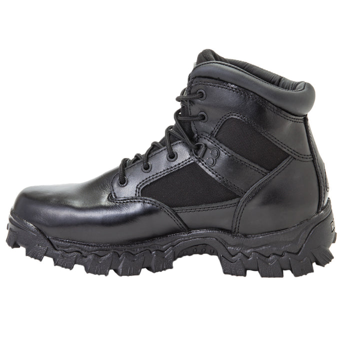 Rocky Mens Black Leather Alphaforce Composite Toe Waterproof Duty Boots