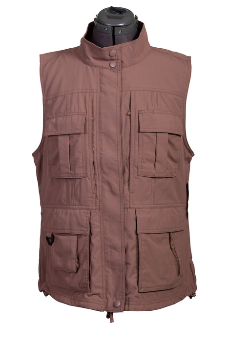 Scully Womens Toffee Nylon Petite Pocket Vest