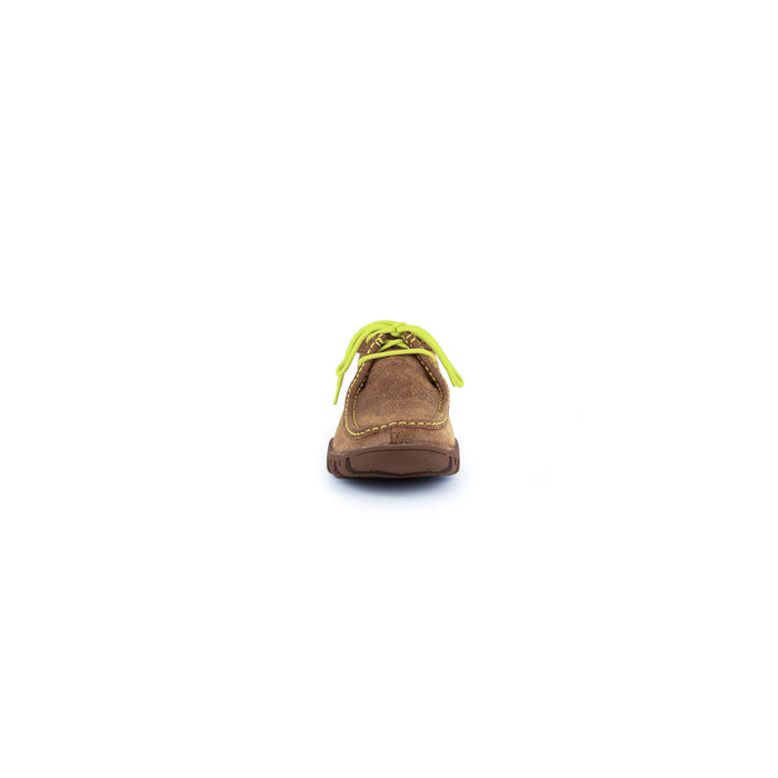 Ferrini Ladies Mocha/Lime Leather Rogue Moccasin Oxfords