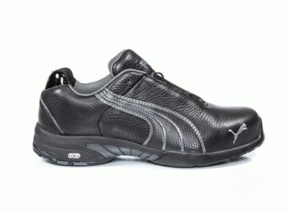 Puma Safety Black Womens Leather Velocity ST WR ESD Oxford Work Shoes