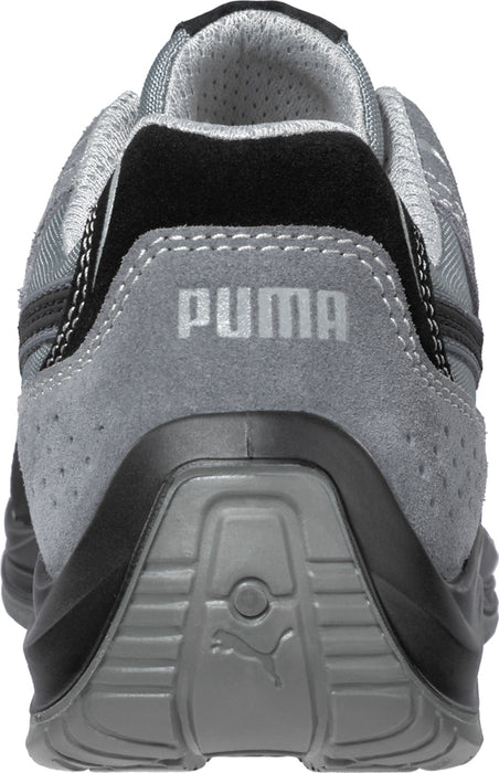 Puma Safety Black Mens Leather Touring Suede Low Moto CT Oxford Work Shoes