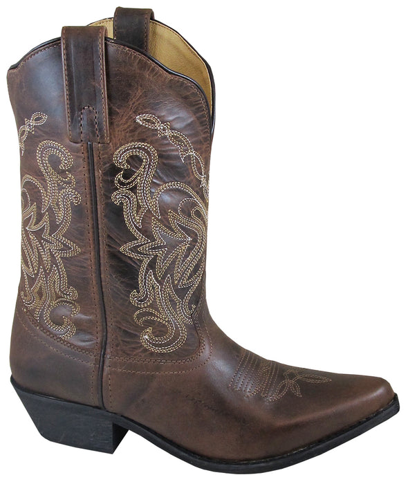 Smoky Mountain Boots Womens Madison Brown Distress Leather 12in Western