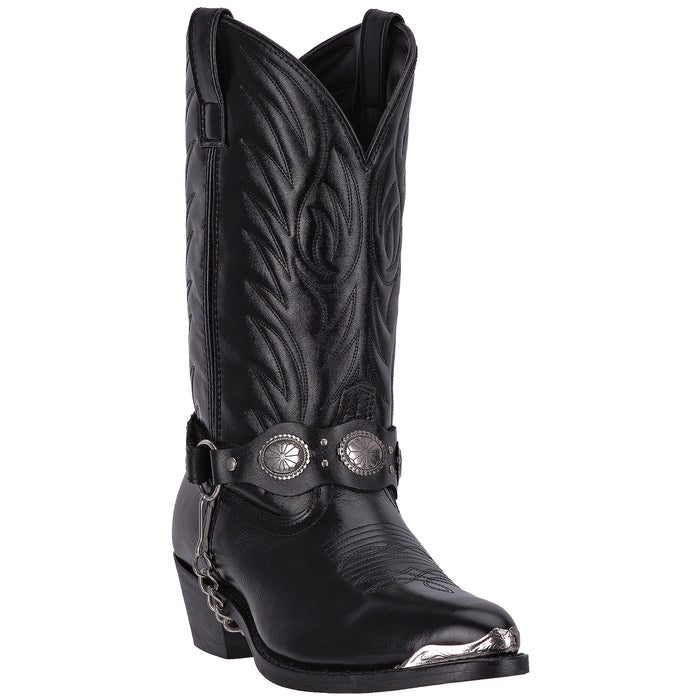 Laredo Mens Tallahassee Cowboy Boots Leather Black