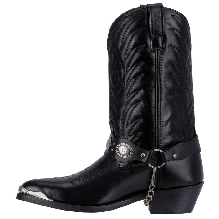 Laredo Mens Tallahassee Cowboy Boots Leather Black