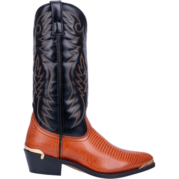 Laredo Mens Atlanta Cowboy Boots Leather Peanut/Black