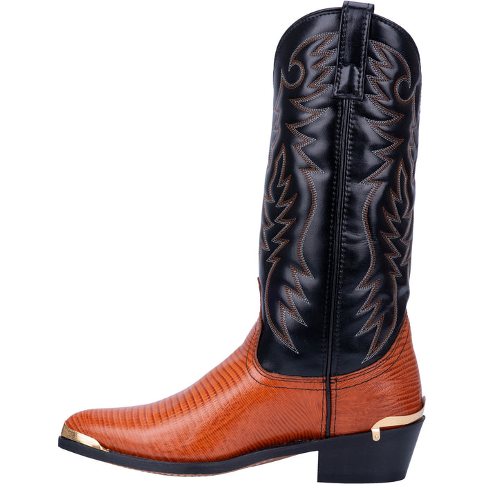 Laredo Mens Atlanta Cowboy Boots Leather Peanut/Black