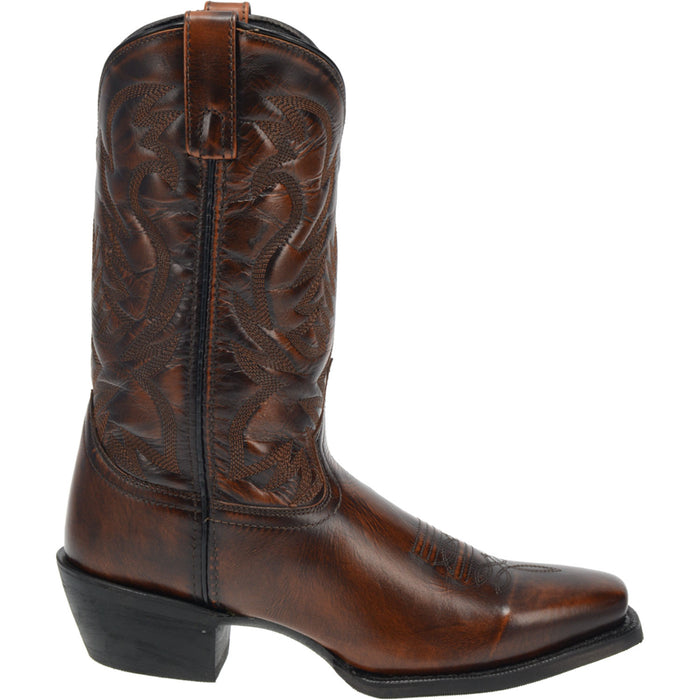 Laredo Mens Tan Cowboy Boots Leather Square Toe