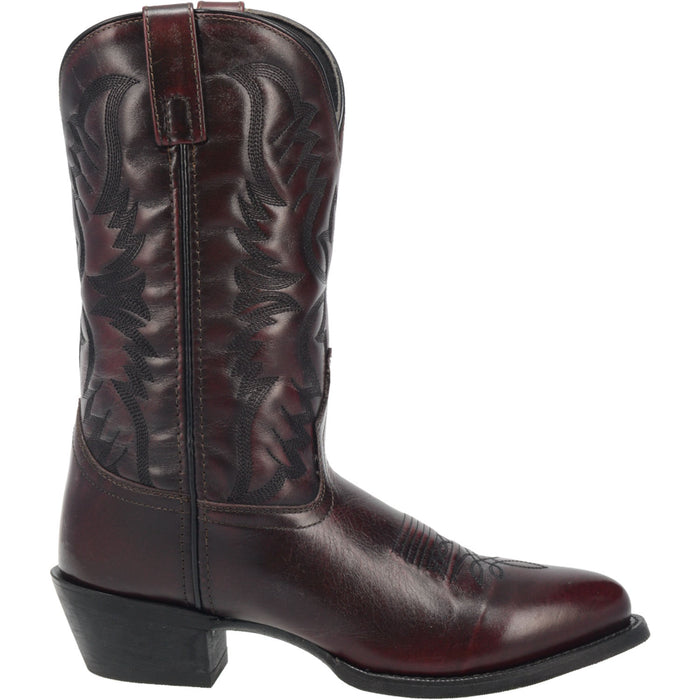 Laredo Mens Birchwood Cowboy Boots Leather Black Cherry