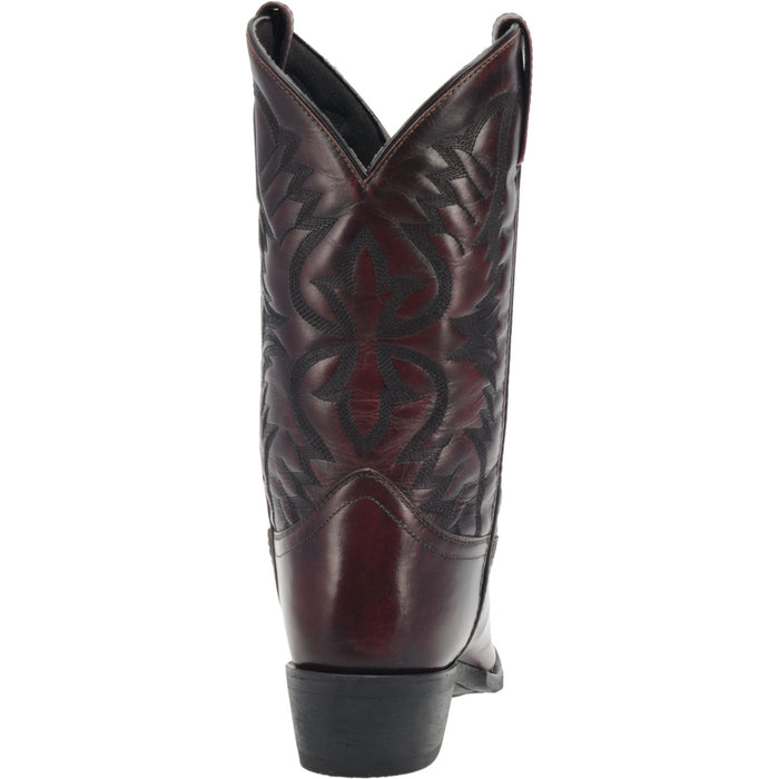 Laredo Mens Birchwood Cowboy Boots Leather Black Cherry