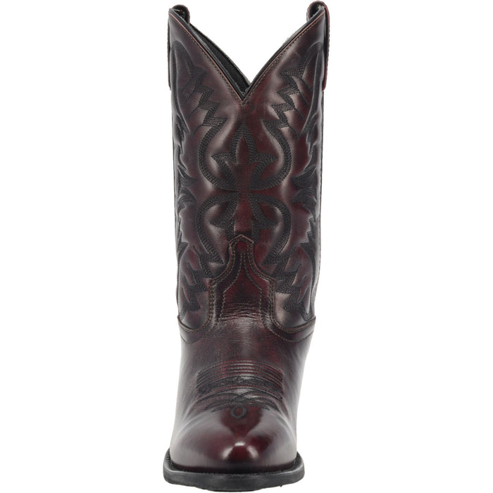 Laredo Mens Birchwood Cowboy Boots Leather Black Cherry