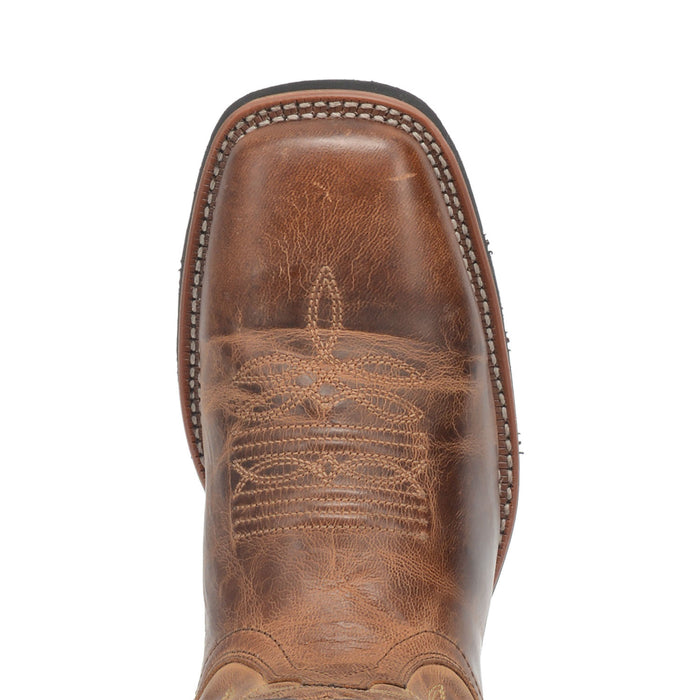 Laredo Mens Tan Kane 11in Square Toe Cowboy Boots Leather