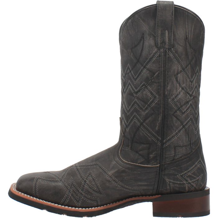 Laredo Mens Axel Cowboy Boots Leather Black