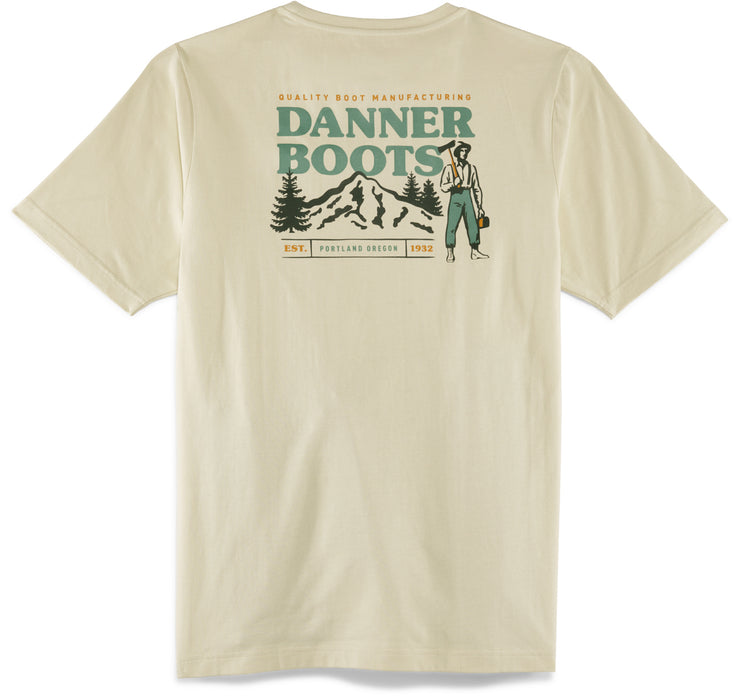 Danner Mens Jack Tee Oatmeal 100% Cotton S/S T-Shirt