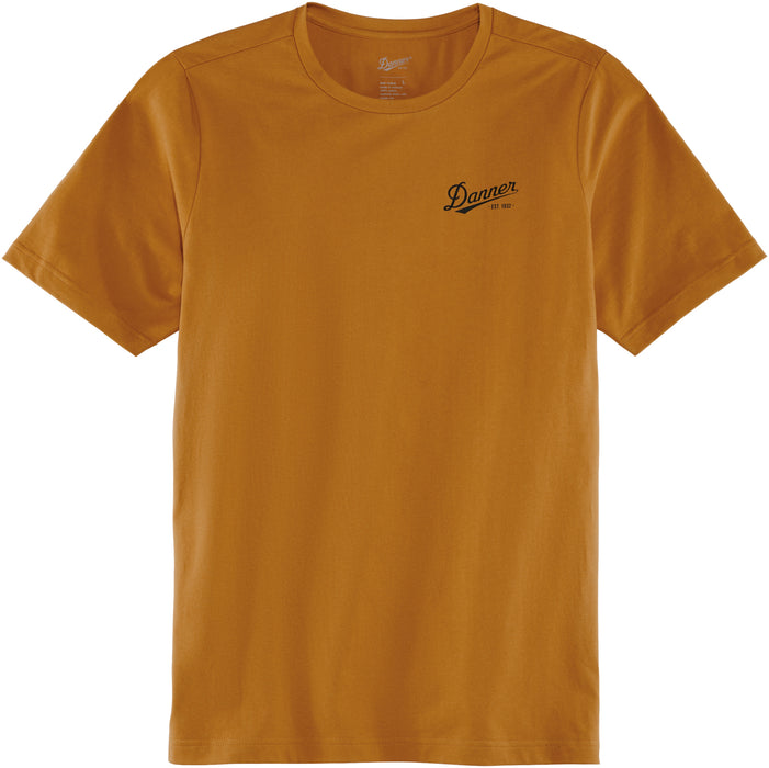 Danner Mens 1932 Tee Mustard 100% Cotton S/S T-Shirt