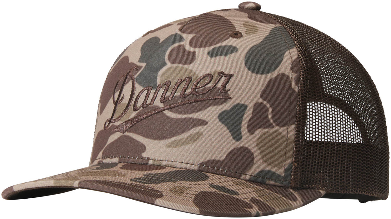 Danner Unisex Duck Embroidered Brown Cotton Blend Trucker Cap