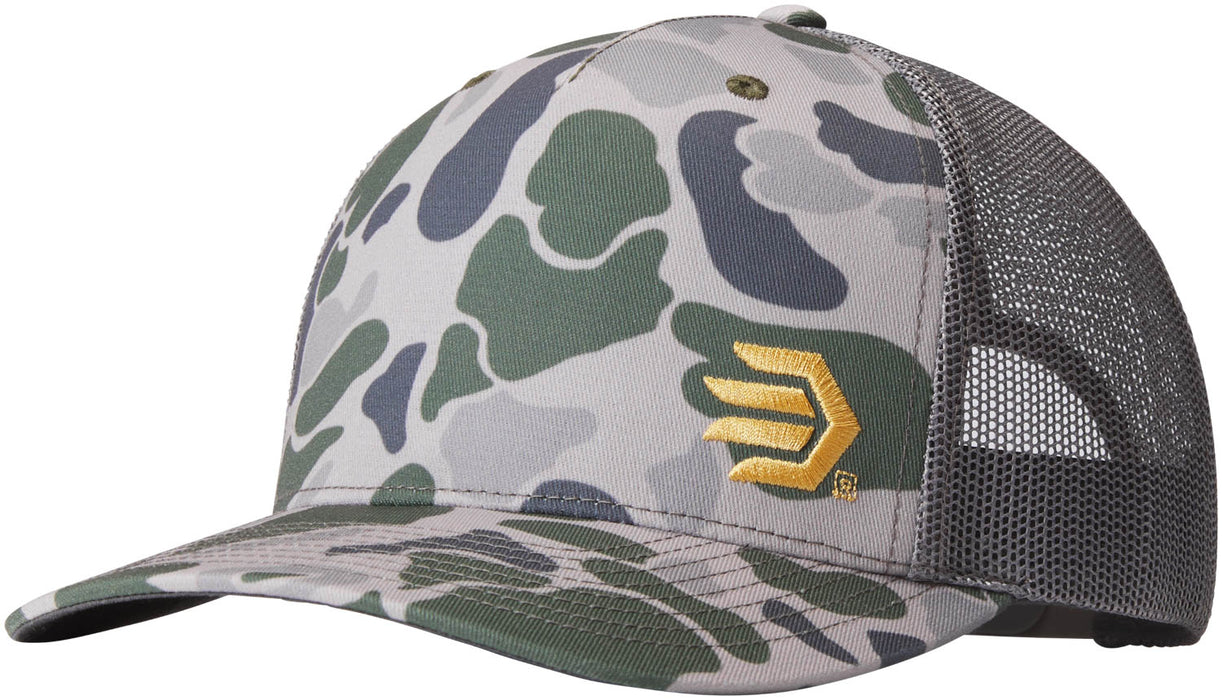 Lacrosse Unisex Duck Camo Green Cotton Blend Trucker Cap