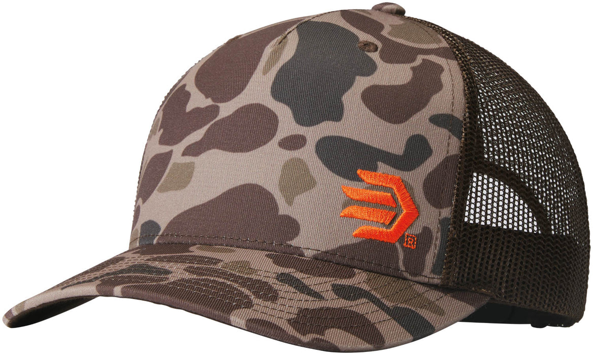 Lacrosse Unisex Duck Camo Brown Cotton Blend Trucker Cap