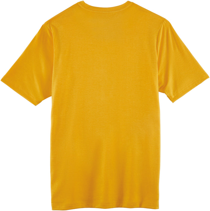 Lacrosse Mens Forever Forward Tee Gold Poly/Spandex S/S T-Shirt