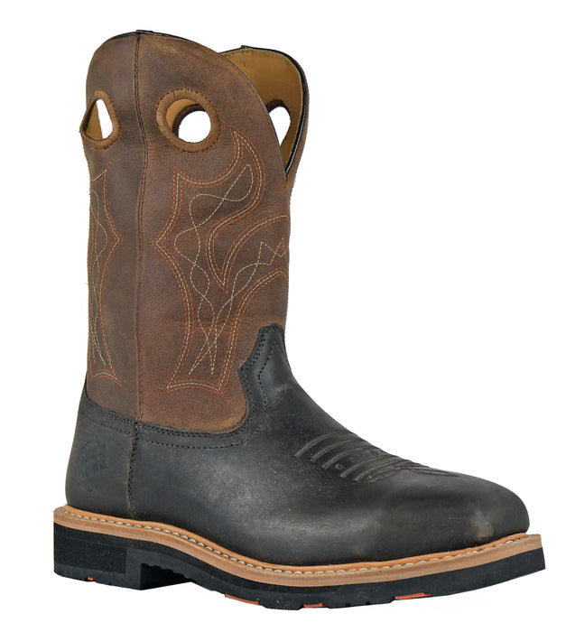 Hoss Boots Mens Brown Leather Spitfire Western CT Work Boots