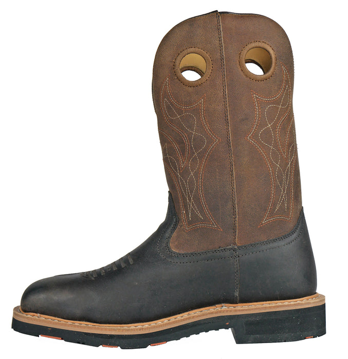 Hoss Boots Mens Brown Leather Spitfire Western CT Work Boots