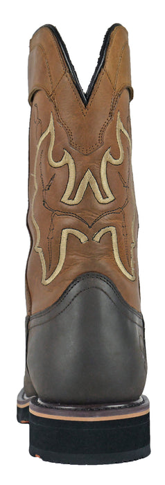 Hoss Boots Mens Brown Leather Showdown Western CT WP PR Work Boots