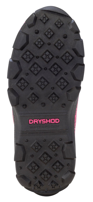 Dryshod Womens Arctic Storm Hi Black/Pink Neoprene Extreme-Cold Snow Boots