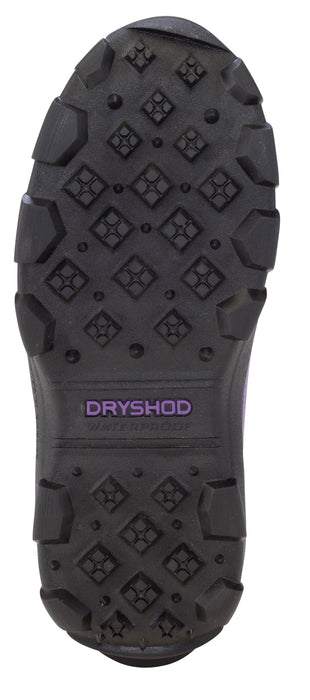 Dryshod Womens Arctic Storm Hi Black/Purple Neoprene Extreme-Cold Snow Boots