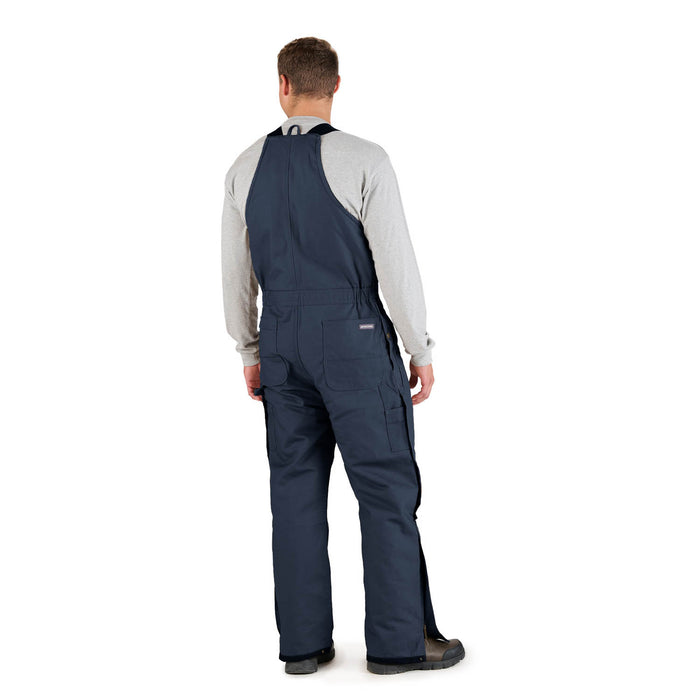 Berne Mens Navy 100% Cotton Deluxe Insulated Bib Overall