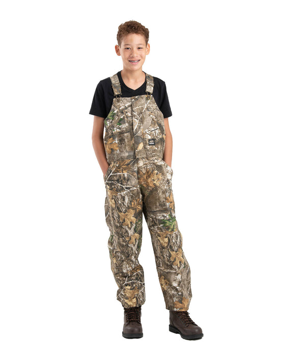 Berne Mens Realtree Timber 100% Cotton Deluxe Insulated Bib Overall