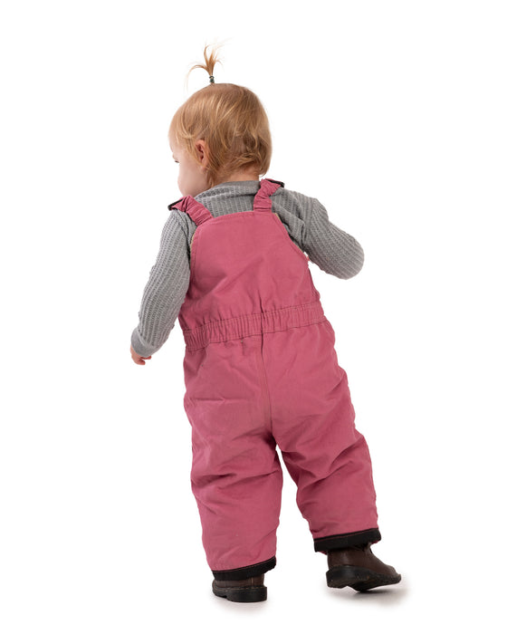 Berne Infant Girls Softstone Insulated Duck Desert Rose 100% Cotton Bib Overall