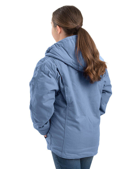 Berne Apparel Unisex Sherpa-Lined Softstone Steel Blue 100% Cotton Jacket