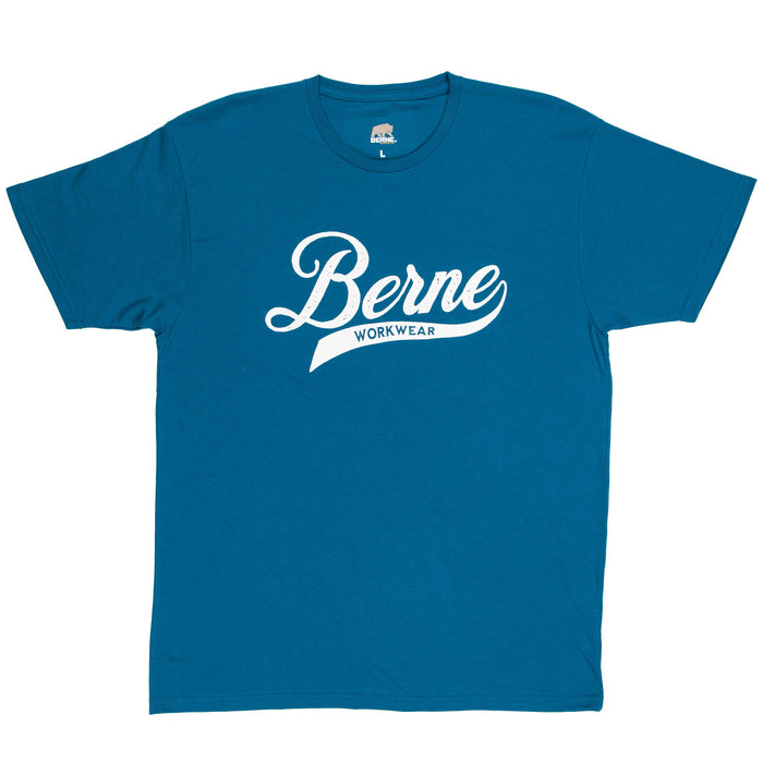 Berne Mens Riptide Cotton Blend Script Tee S/S