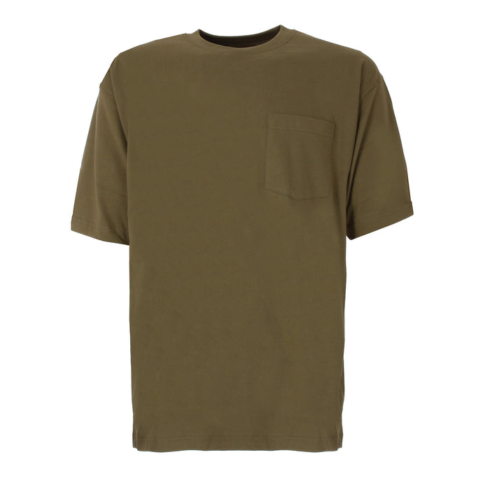 Berne Mens Light Olive 100% Cotton Heavyweight Pocket Tee S/S