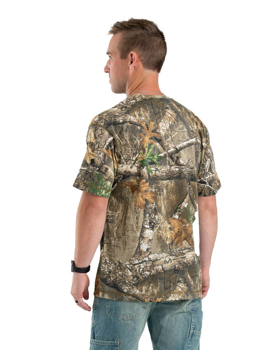 Berne Mens Realtree Edge Cotton Blend Lightweight Performance Tee S/S