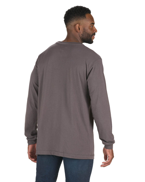 Berne Mens Slate Cotton Blend Lightweight Performance Tee L/S