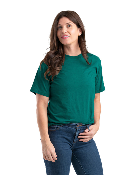 Berne Womens Performance Dark Teal Cotton Blend S/S T-Shirt